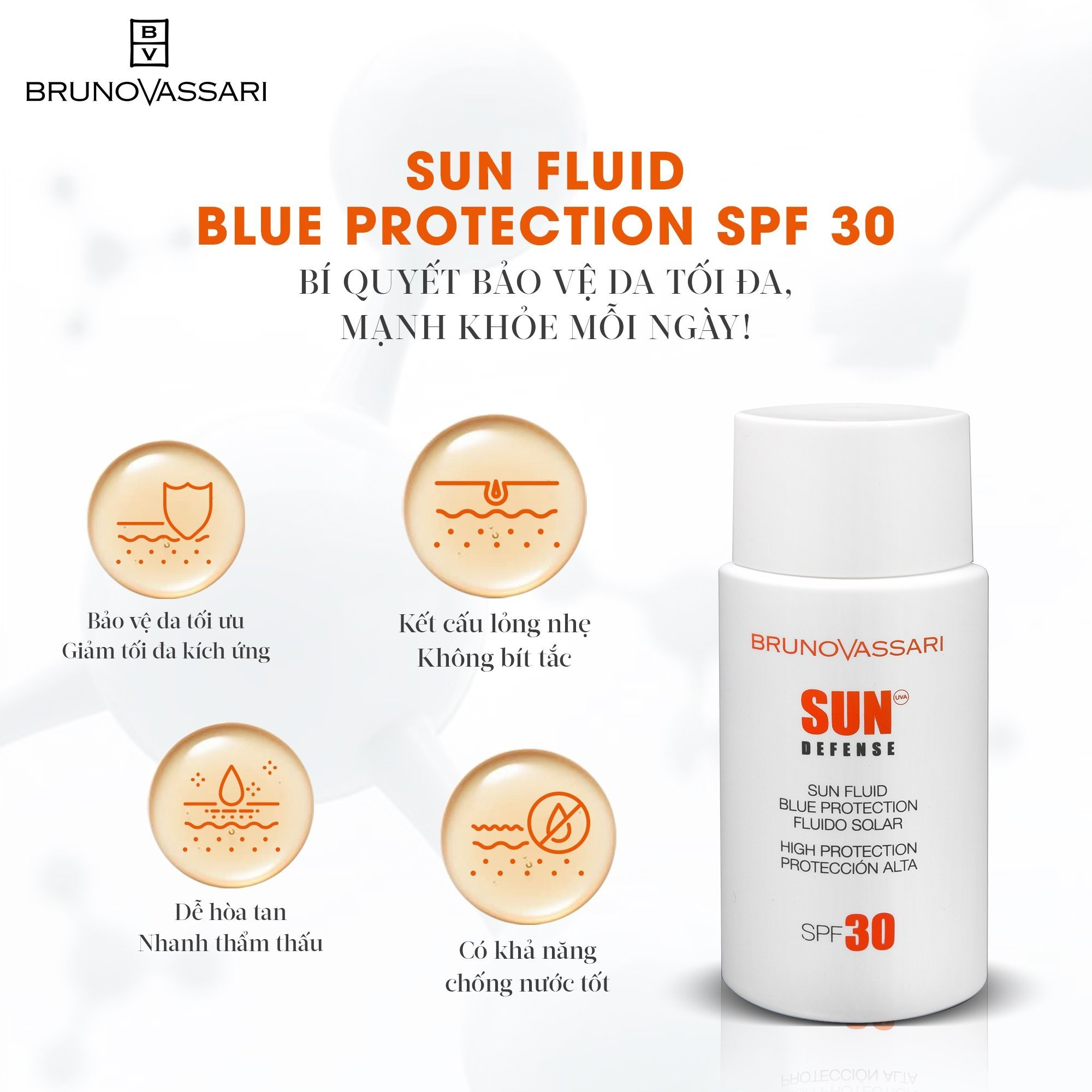 Sun Defense Sun Fluid Blue Protection SPF30 